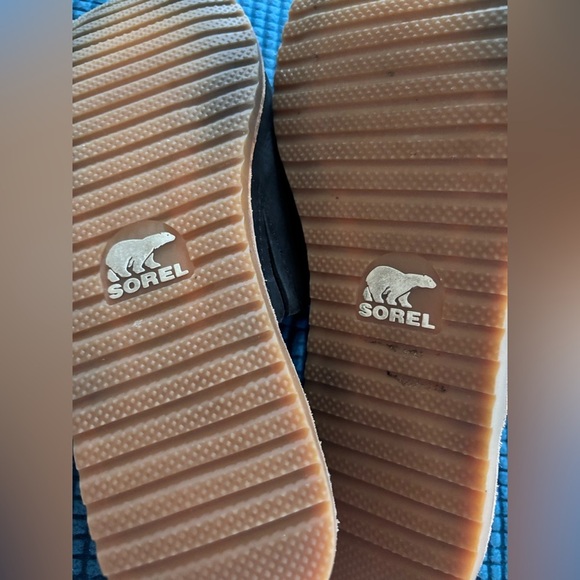 Sorel Ella Mules Slide Size 8 Black Leather Almond Toe Casual Slip On - Picture 6 of 6